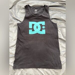 DC Charcoal Tank Top with White Logo
